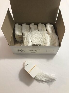 White New Paper Tags for Pricing at Stores Boutiques or Thrift Stores